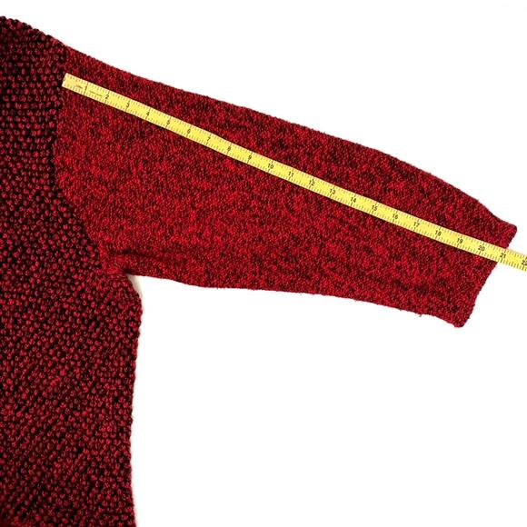 J. Jill Red and Black Marled Cowl Neck Sweater - Plus Size 3X - Holiday - Picture 7 of 8